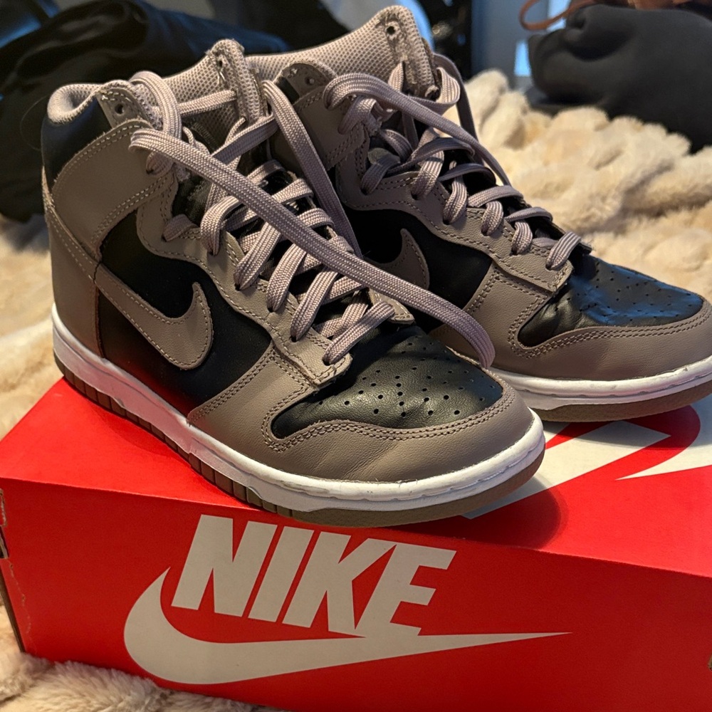 Nike Gray and Black Dunks